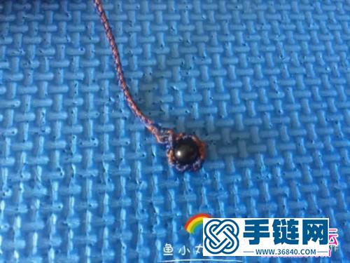 简款挂石吊坠挂绳的详细编织图解