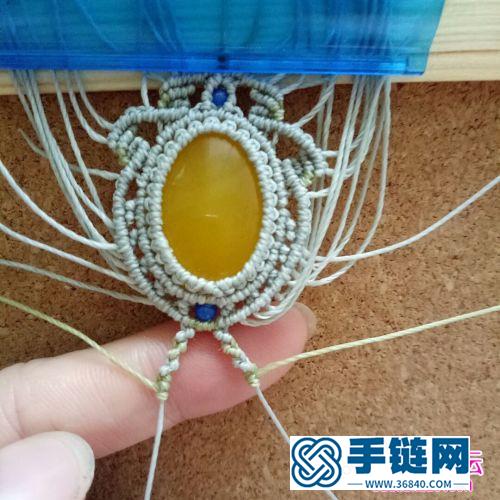 南美蜡线制作的飞翔之羽项链教程