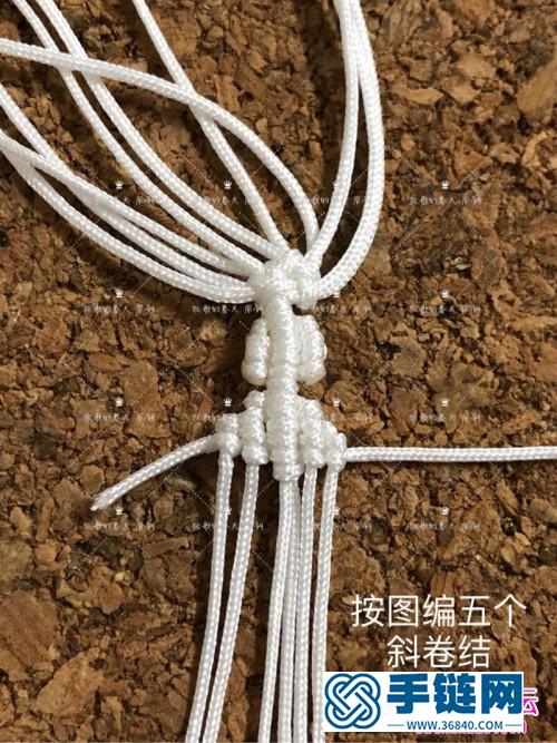 圣诞雪花阶梯小挂件饰品的详细制作图解