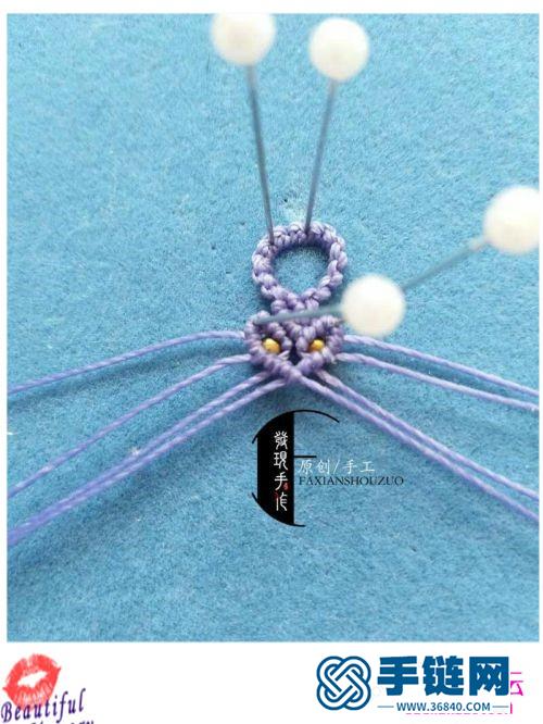 串珠腊线手绳的制作方法