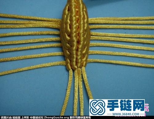 中国结编织鸳鸯的方法图解（二种不同的尾巴）