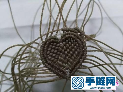 编绳心之所系吊坠的详细制作图解