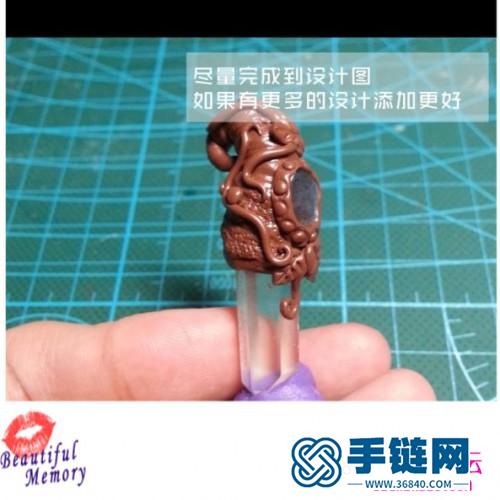 泥塑水晶吊坠制作教程