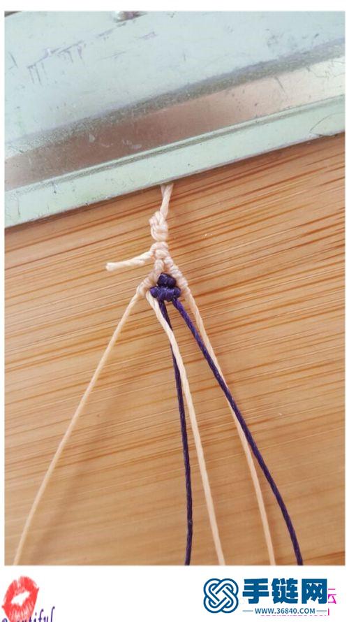 绳编铃兰项链吊坠的制作方法