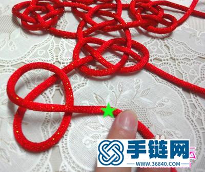 编结中国结红双“囍”字图解