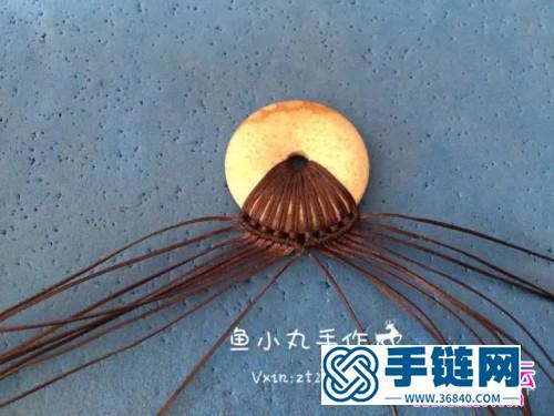 绳编平安扣项链挂绳坠的详细编制图解（鱼小丸作品）