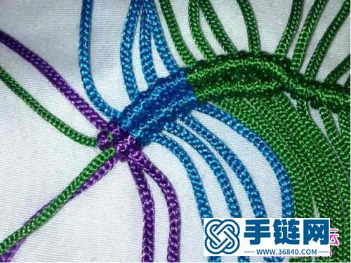 中国结编织心型小香包方法图解