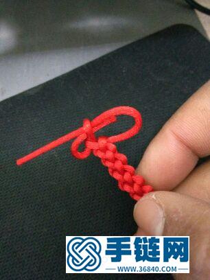 绳编锁结情侣手绳的方法