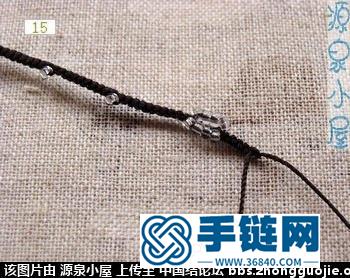 中国结编织黄绿玛瑙项链方法图解
