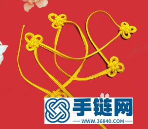 中国结编结制作的精美胸花图解