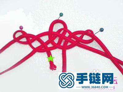 双钱结编织的双色古典发簪教程图解