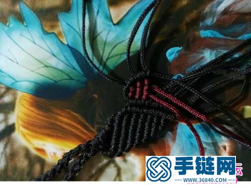 中国结编织爱心天使手链图解