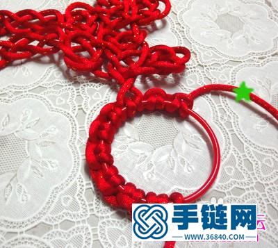 编结中国结红双“囍”字图解