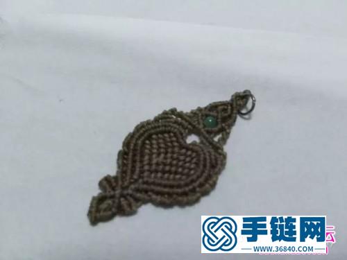 编绳心之所系吊坠的详细制作图解