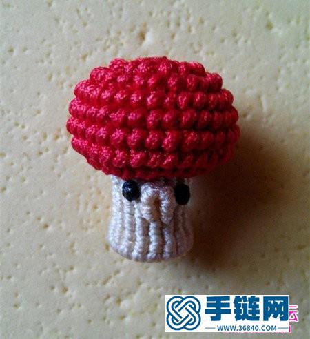 中国结编织制作的小喷菇教程
