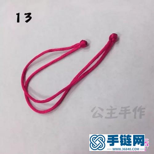 心形情人结绳编的制作方法