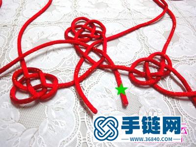 编结中国结红双“囍”字图解