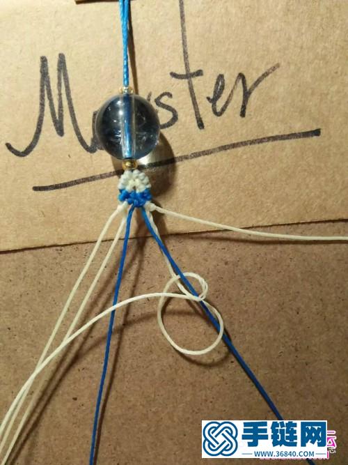 绳编游鱼戏珠手链的详细编制教程