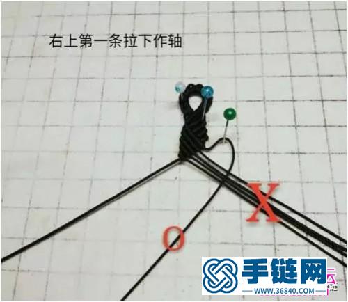 绳编S纹米珠斜卷结手绳的详细编制教程