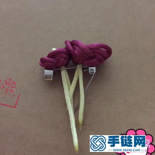 简单小花胸针的制作方法