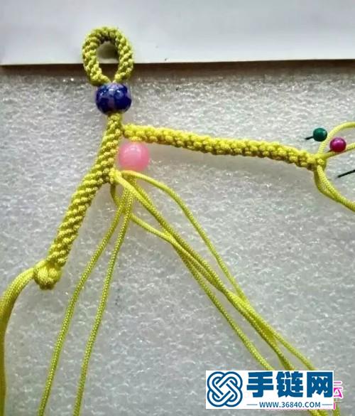 绳编招财小算盘的方法