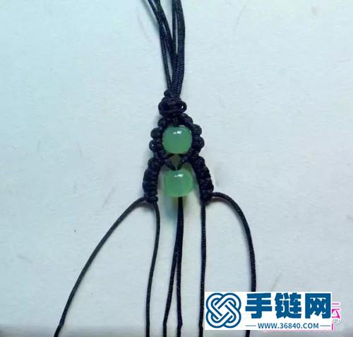 中国结编织串珠手链的方法图解