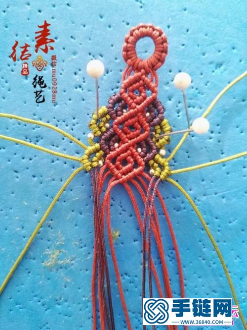 中国结编织银珠手绳方法图解