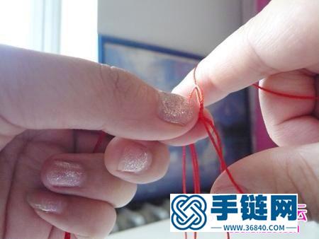 中国结编织三生绳手链教程