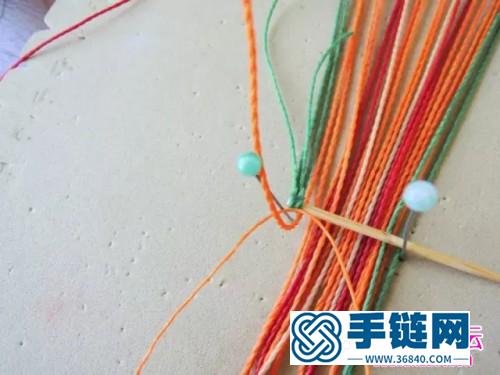绳编异域风炫彩项链的详细制作图解