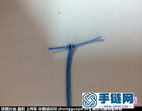 中国结编织斜卷结耳环方法图解
