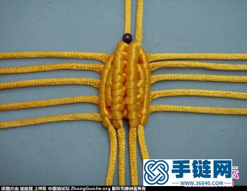 中国结编织鸳鸯的方法图解（二种不同的尾巴）
