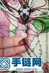 中国结编织圆镜耳环方法图解