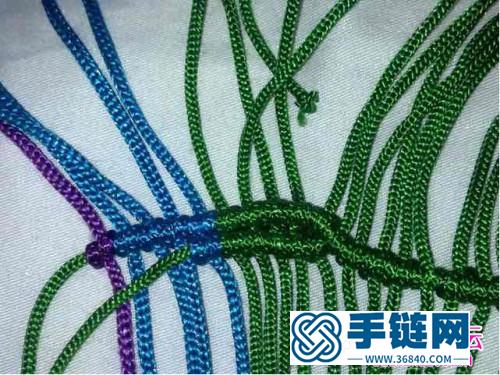 中国结编织心型小香包方法图解
