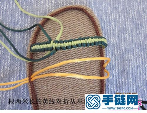 绳编茉莉花凉鞋的详细制作教程