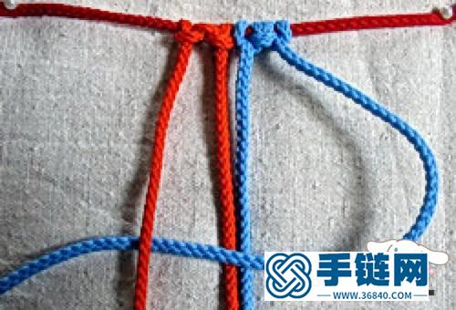 【中国结编法图解】种镂空艺术花边的绳编教程