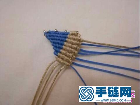 中国结编织五瓣花的方法图解