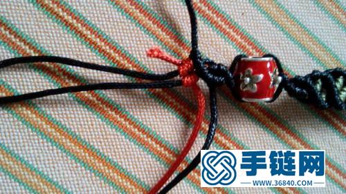 蜡线简单大方手绳的编织教程