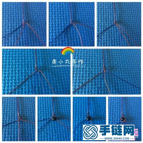 简款挂石吊坠挂绳的详细编织图解