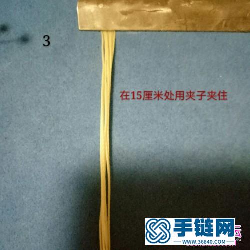 蜡线叶想连手链的详细编制教程