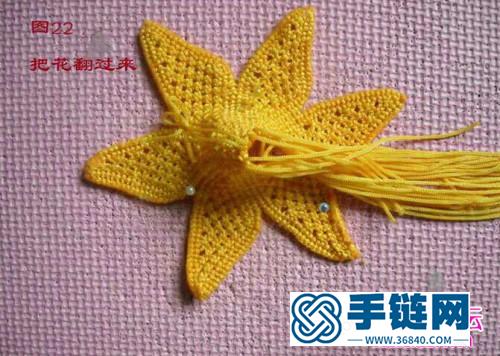 中国结制作的香水百合花教程