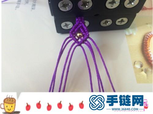 玉线水晶珠手绳的制作方法