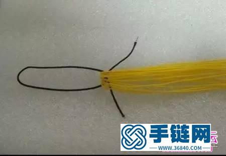 中国结编织丰收的麦穗小挂饰图解