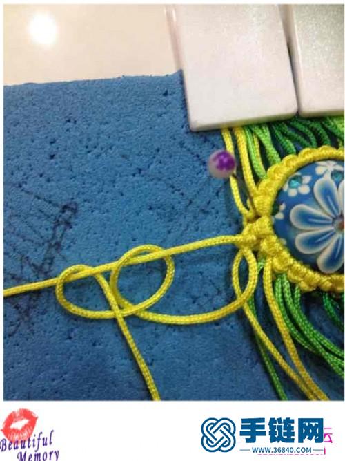 宽版串珠手环的详细编织教程
