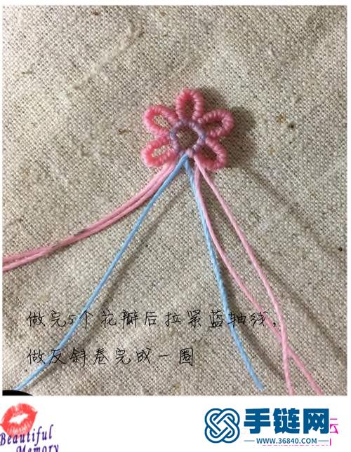 南美蜡线、金珠、银珠花落枝头胸针的详细制作教程