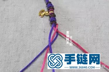 中国结编织四股辫的方法图解