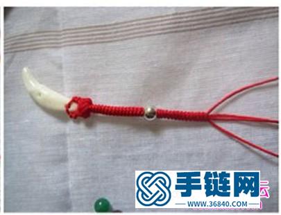 中国结编织狗牙宝宝手绳方法图解