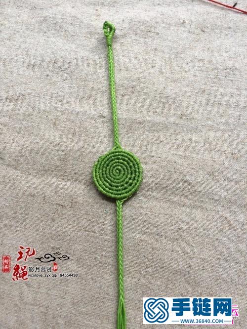 螺旋形手绳的制作方法