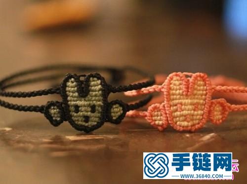 中国结娃娃脸手绳的编法图解