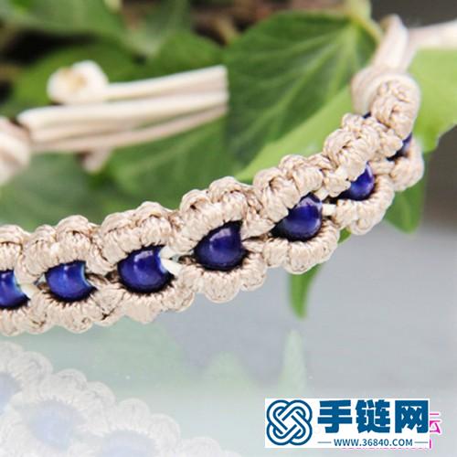 绳编漂亮的手链款式图、编制方法教程