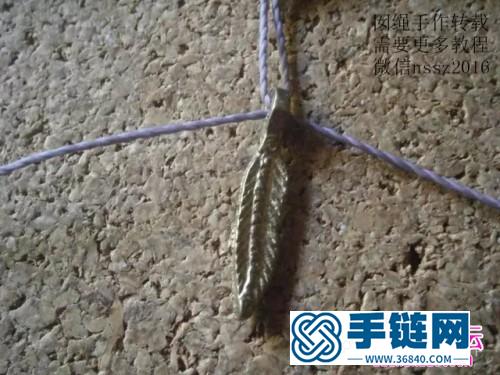 中国结编织猫头鹰项链吊坠图解